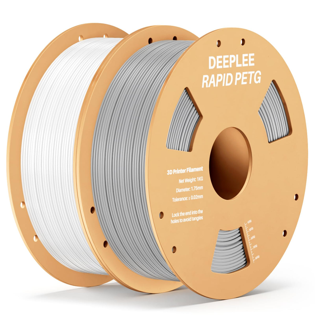 DEEPLEE Rapid PETG Filament 1.75mm Black 1KG