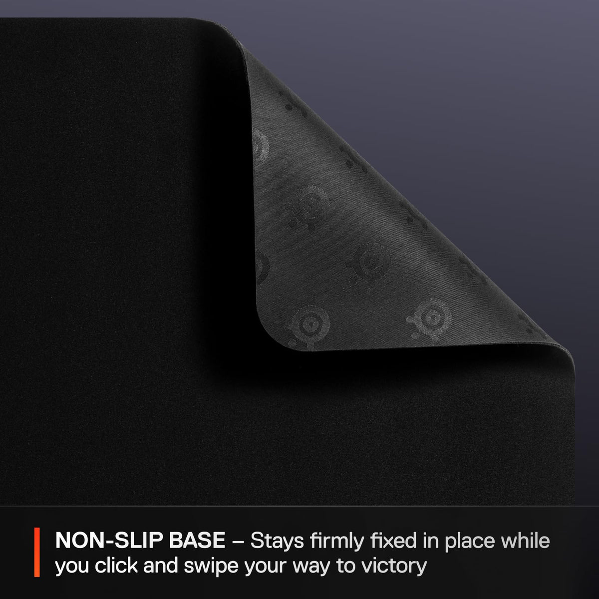 SteelSeries QcK Edge Cloth Gaming Mouse Pad - Never-fray Stitched Edges - Optimized For Gaming Sensors - Size L (450 x 400 x 2mm) - Black