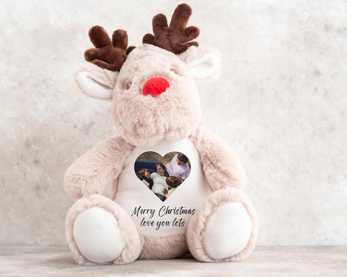 Custom Photo Teddy Keepsake | Personalized Picture Bear for Birthdays & Special Occasions | Memorial Baby Loss Keepsake | Personalised Gifts for Girlfriend, Multi