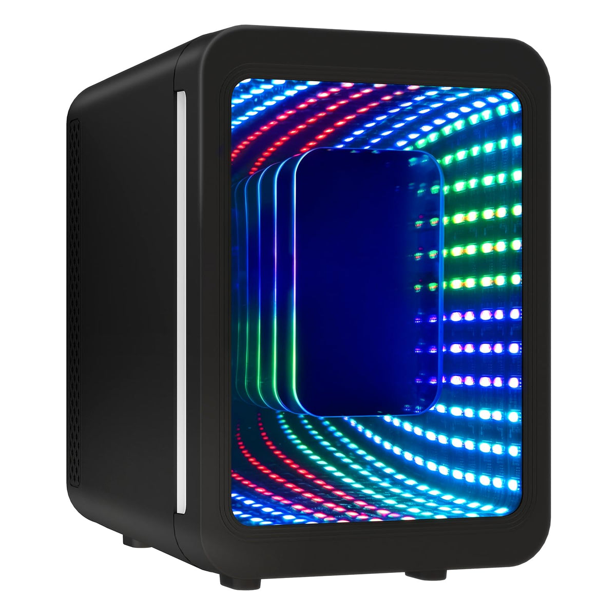 4 Liter Mini Fridge with RGB LED Mirror, AC/DC Skincare Fridge