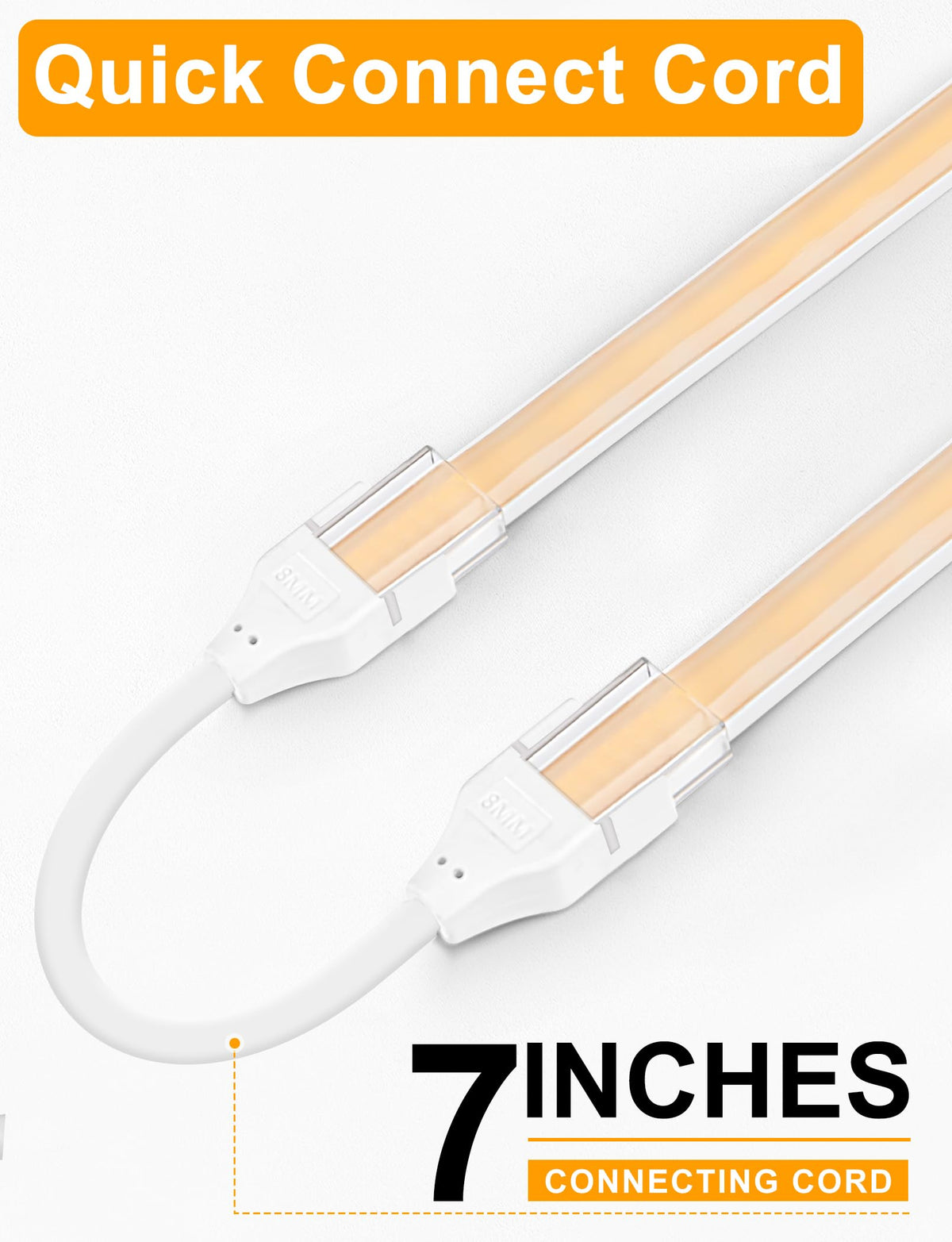 Lamomo 3M COB LED Strip Light,Warm White Dimmable Neon Rope with Remote