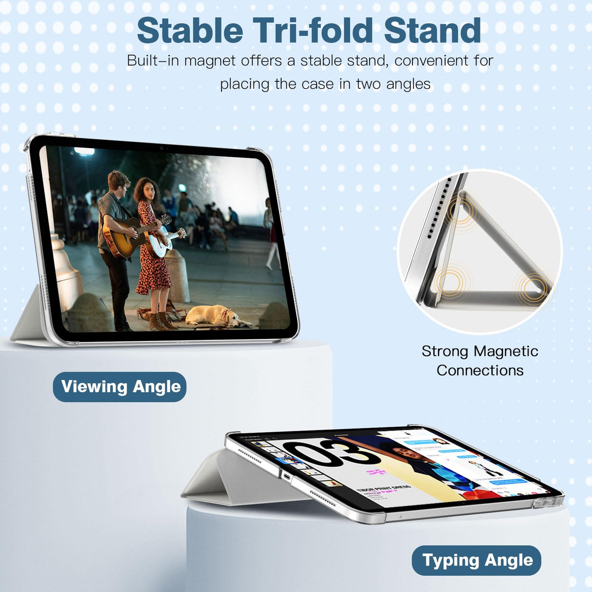 TiMOVO Case for iPad A16 11th Gen 11"/10th Gen 10.9", Abyss Blue