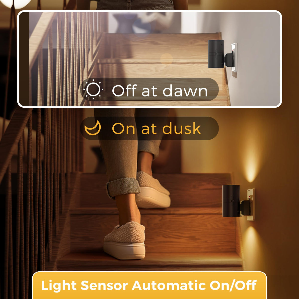 LOHAS-LED Plug in Night Light,Dimmable Nightlight 100LM,Dusk to Dawn Sensor