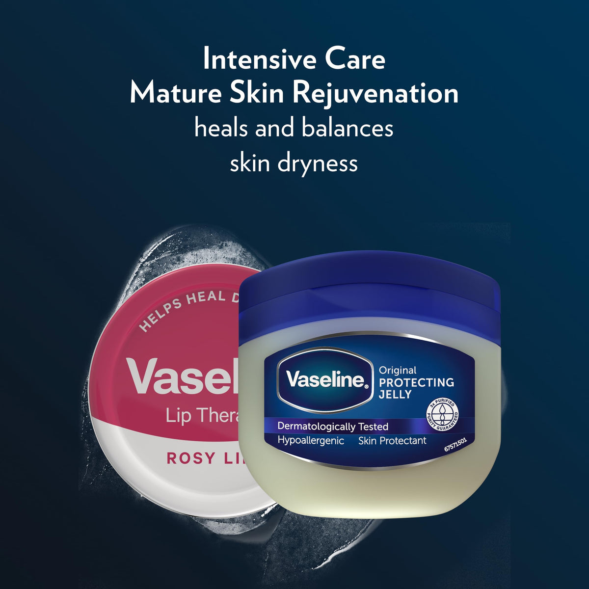 Vaseline Original Pure Petroleum Jelly, 50ml, 100746803 (Pack of 2)