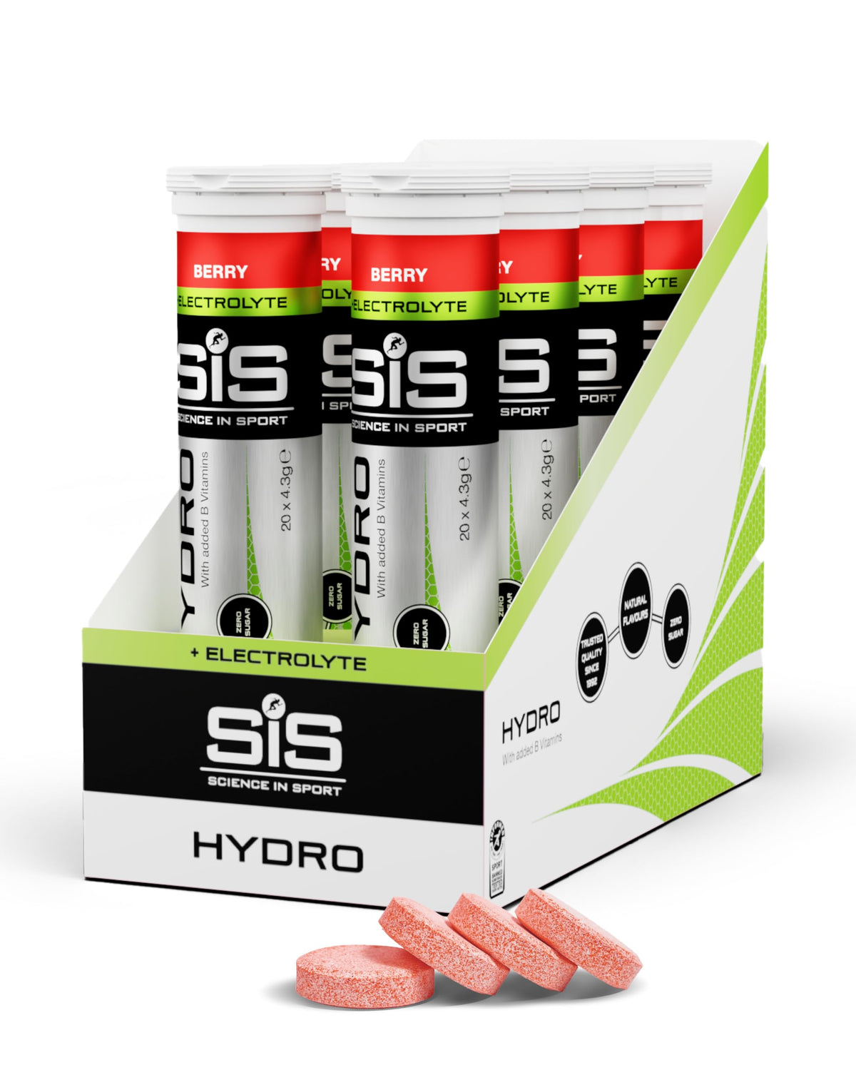 Science in Sport Hydro Electrolyte Tablets, Berry, 20 Tablets