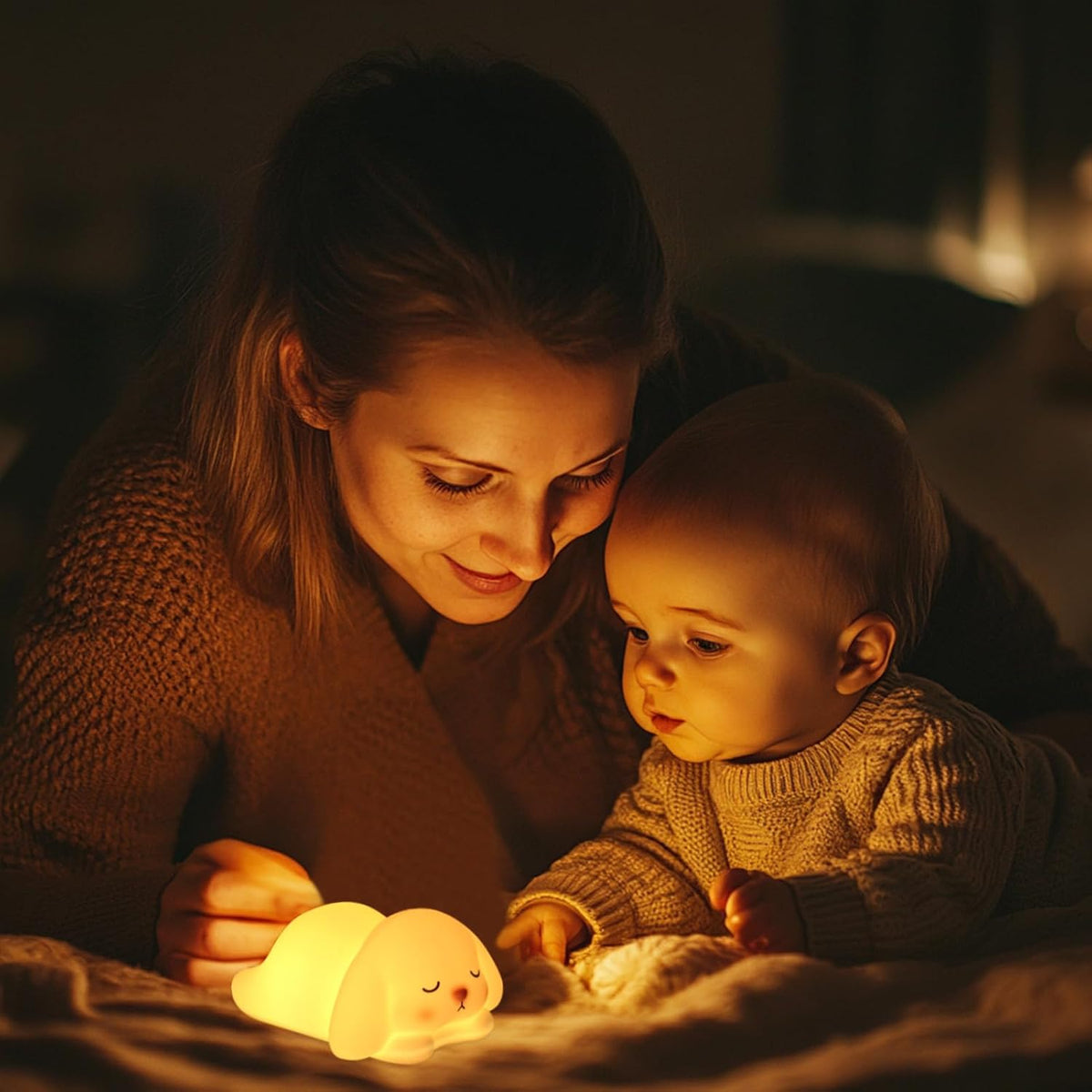 ZKLiLi Cat Night Light for Kids,Cute Night Lamp for Nursery,Squishy Silicone Touch Lights Portable, Gift for Birthday and Christmas for Kids Baby Children (Battery Cat)