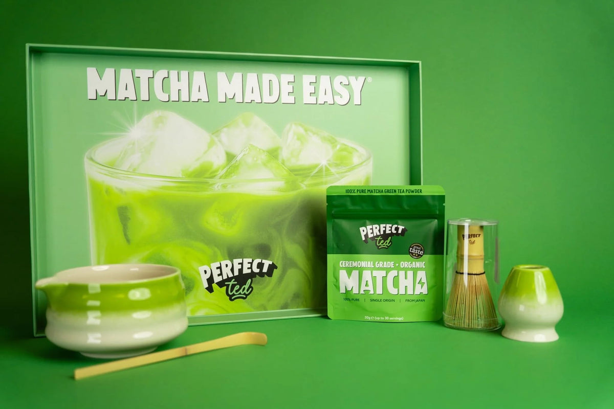 PerfectTed Matcha Powder | Organic Ceremonial Grade Japanese Matcha | 30g