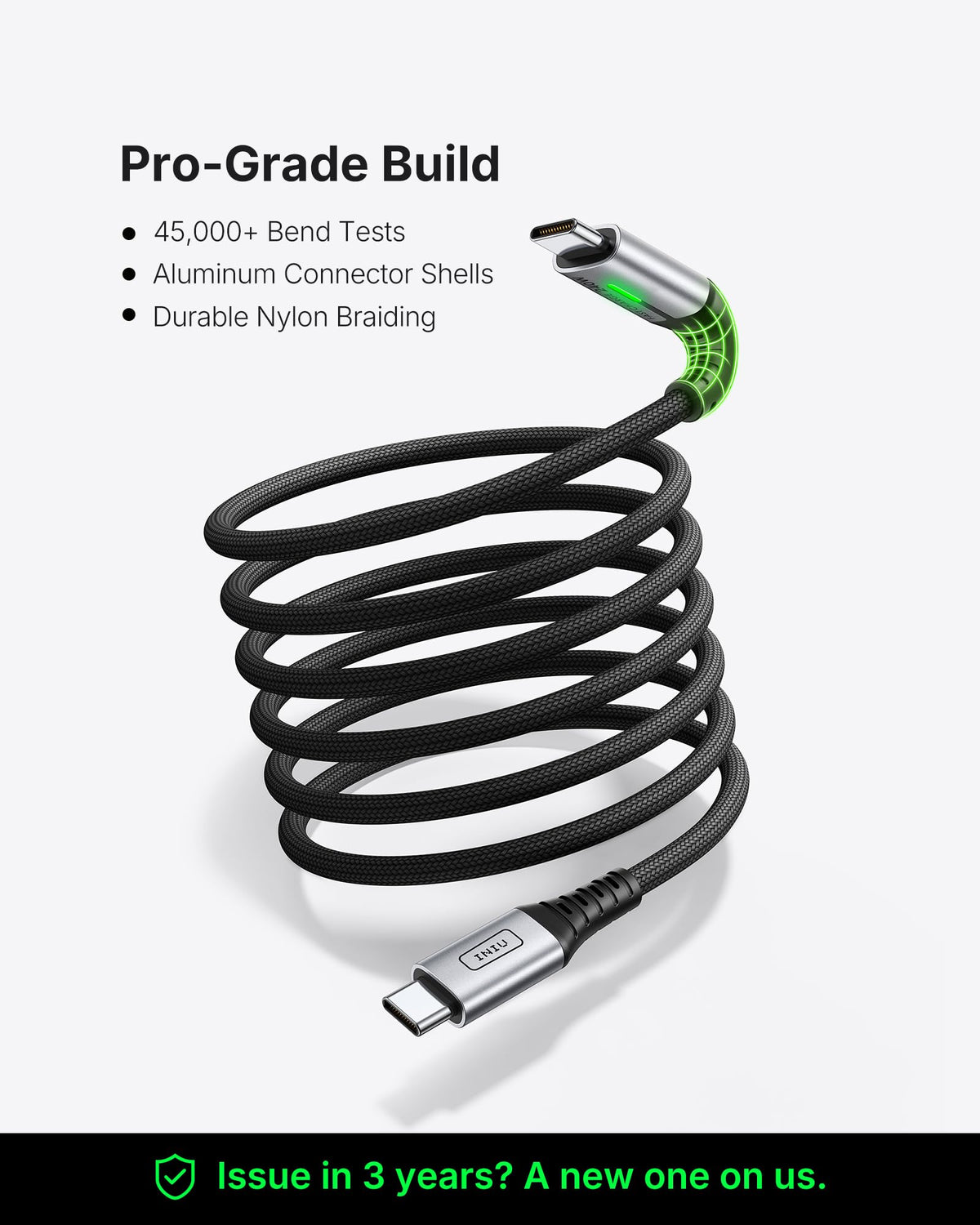 INIU 240W USB C to USB C Charger Cable, [2-Pack 2m] PD Type C Charge Cable