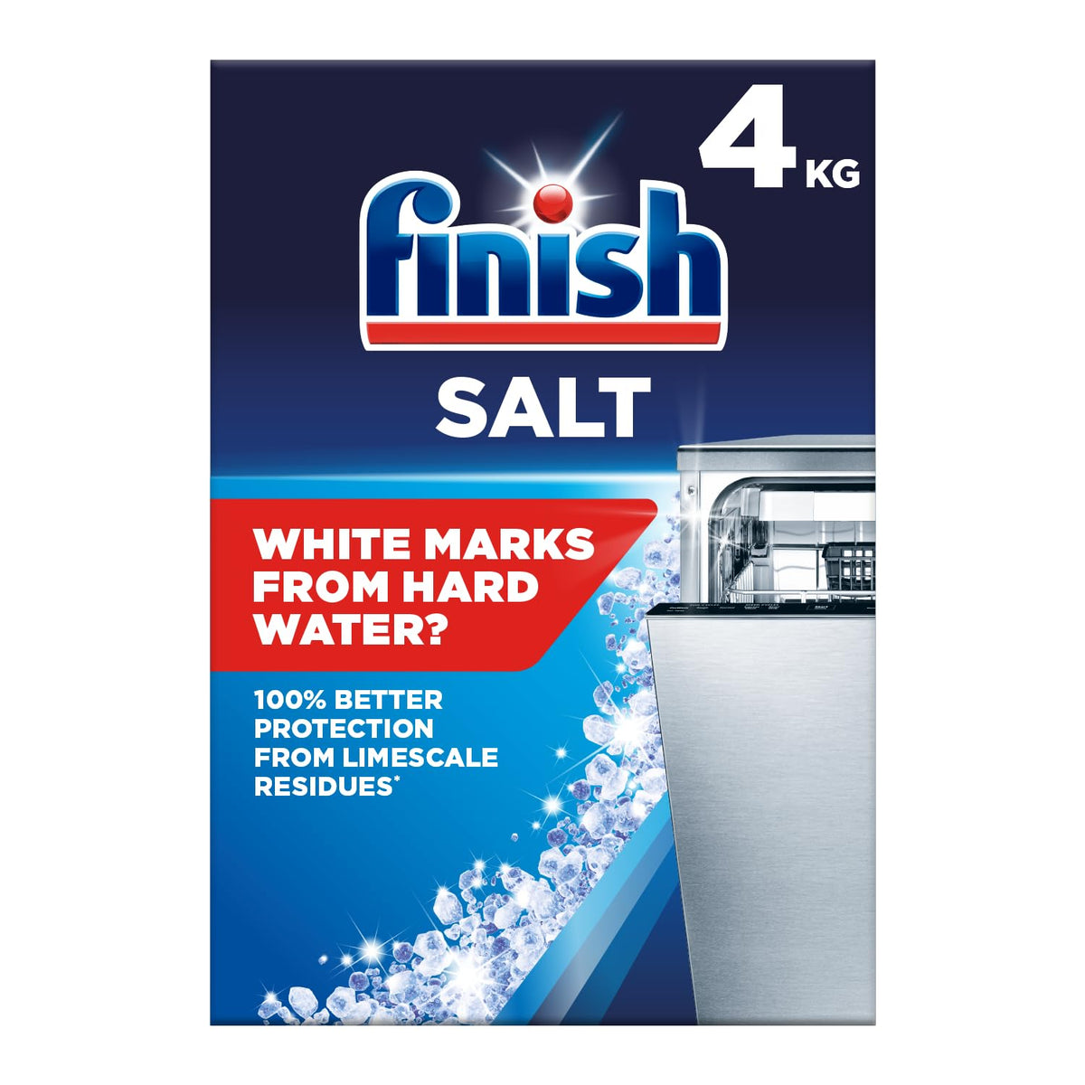Finish Dishwasher Salt for Shinier Dishes and Limescale Prevention, 2kg