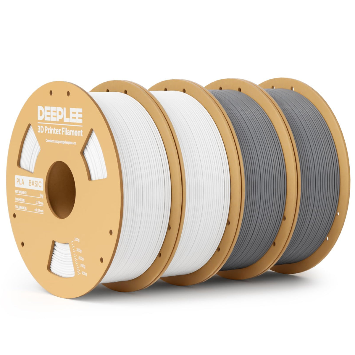DEEPLEE PLA Filament 1.75mm, Basic 3D Filaments Beige 1kg