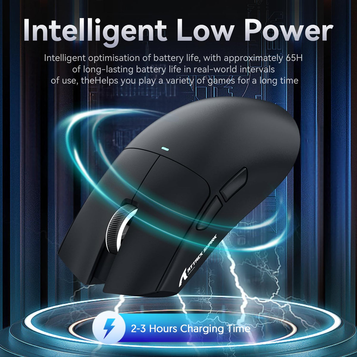 ATTACK SHARK X11 Gaming Mouse with Magnetic Charging Dock, PixArt PAW3311 Gaming Sensor, BT/2.4G Wireless/Wired Gaming Mouse with Mouse Grip Tape, 22000 DPI, Gamer Mice for Win11/Xbox/PS/Mac (Red)