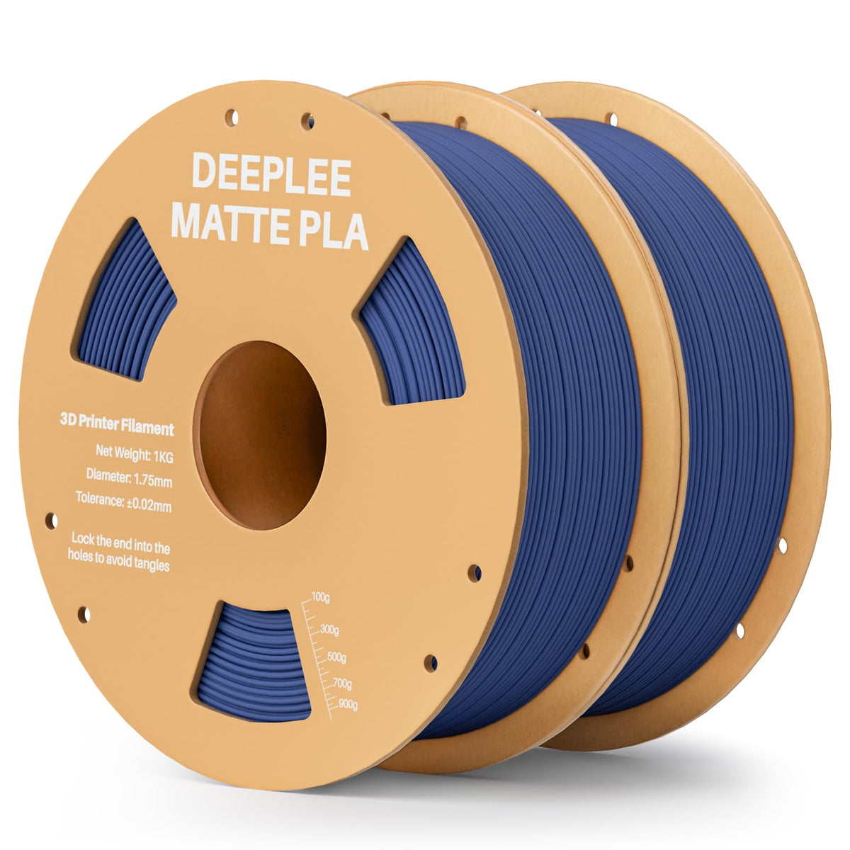 DEEPLEE Matte PLA Filament 1.75mm Matte White 1kg