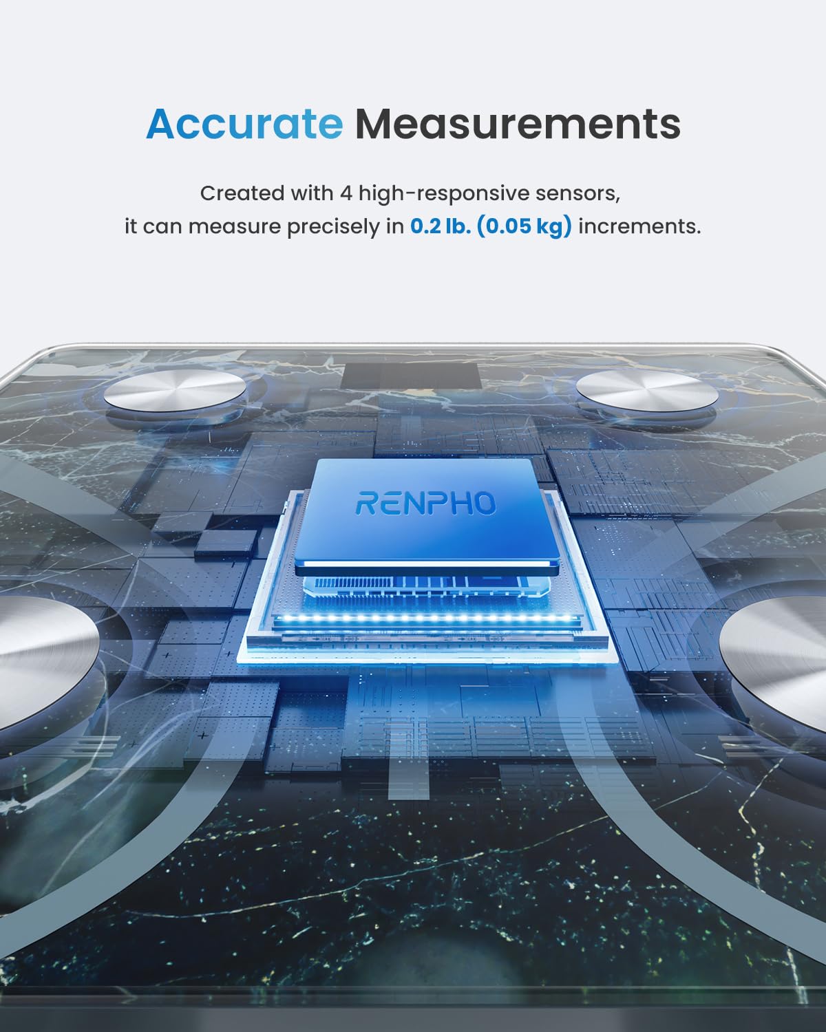 RENPHO Scales for Body Weight with App, 13 Body Metrics Tracking, Elis 1