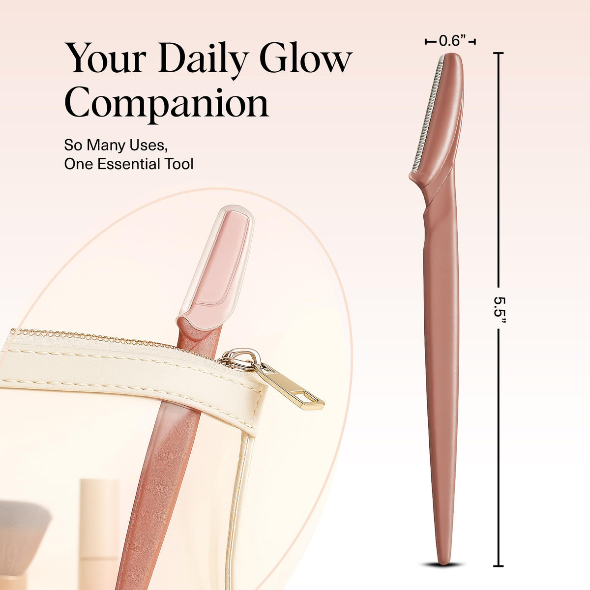 Kitsch Dermaplane Razor for Women Face 12pcs – Terracotta