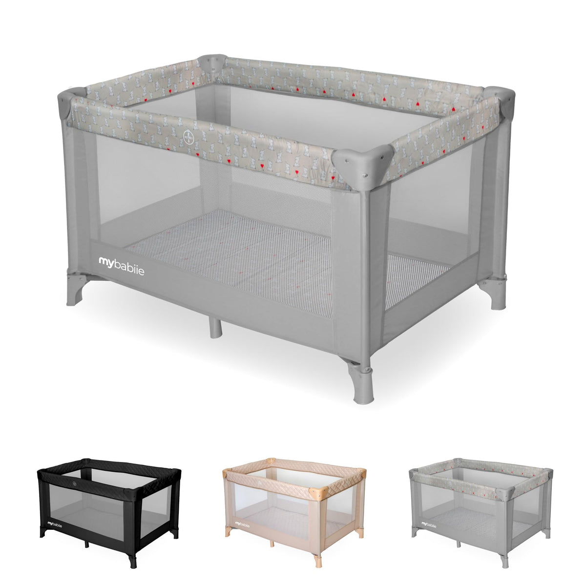 My Babiie MBTC1 Travel Cot from Birth to 15kg - Ivory