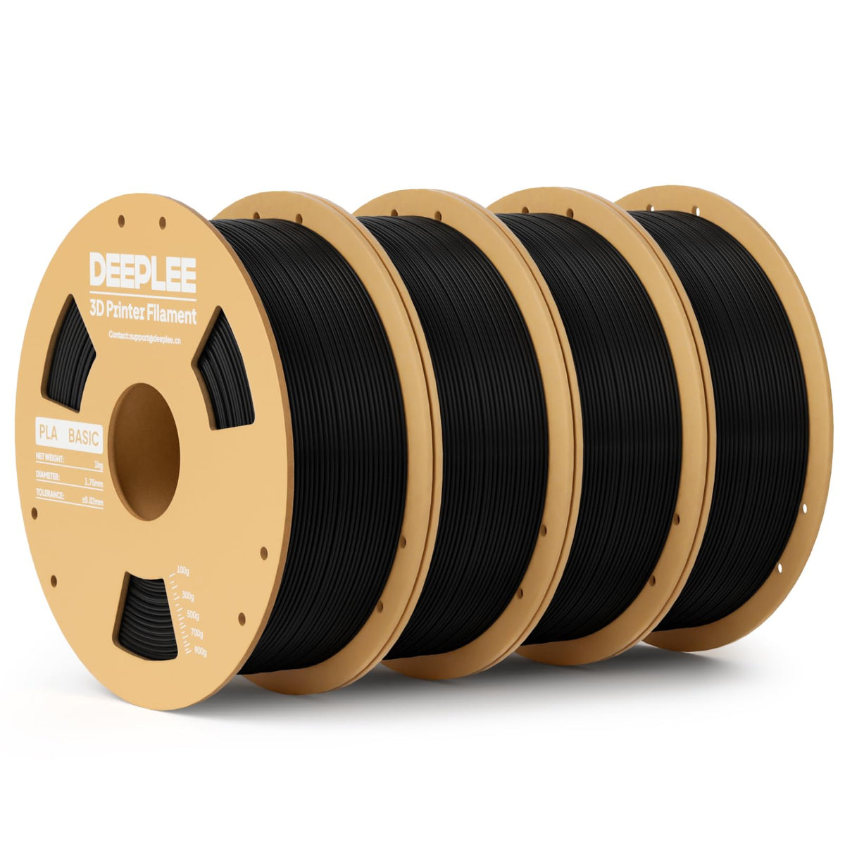 DEEPLEE PLA Filament 1.75mm, Basic 3D Filaments Beige 1kg