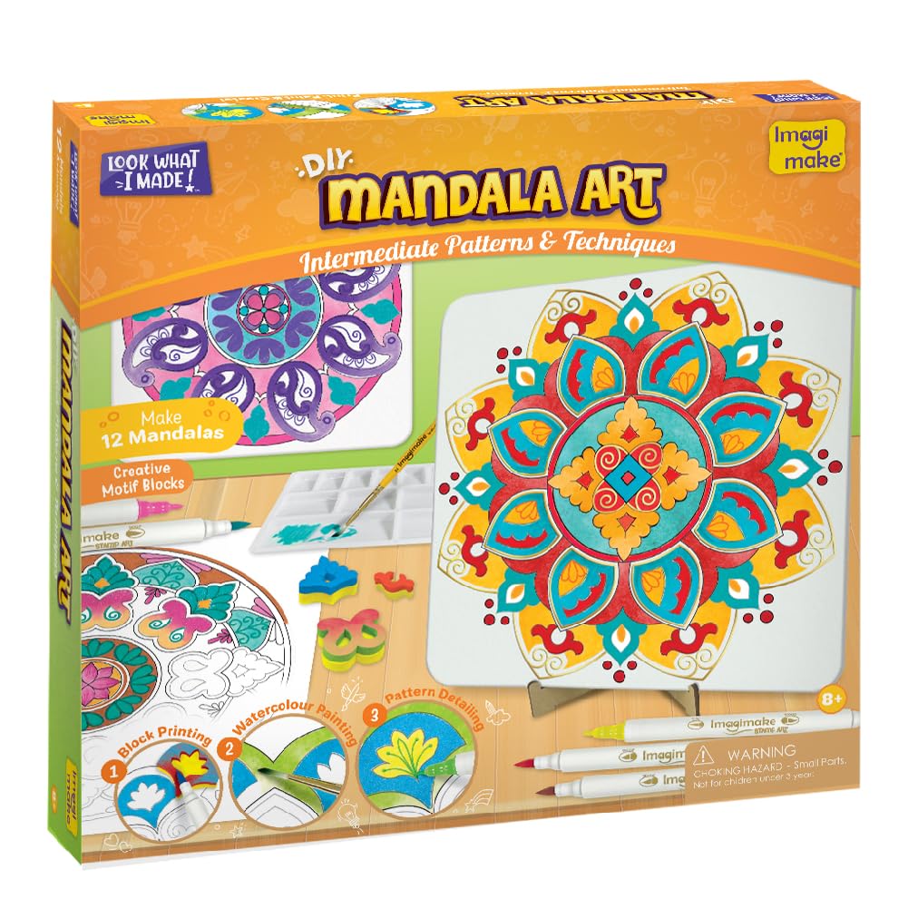 Imagimake Princess Craft Kit | 10 Mess-Free DIY Activities | Bracelet Making Kit, Unicorn Pouch, Butterfly Wands & More | Unicorn Gifts for Kids | Gifts for Girls & Boys 5,6,7,8,9,10,11,12 Years Old