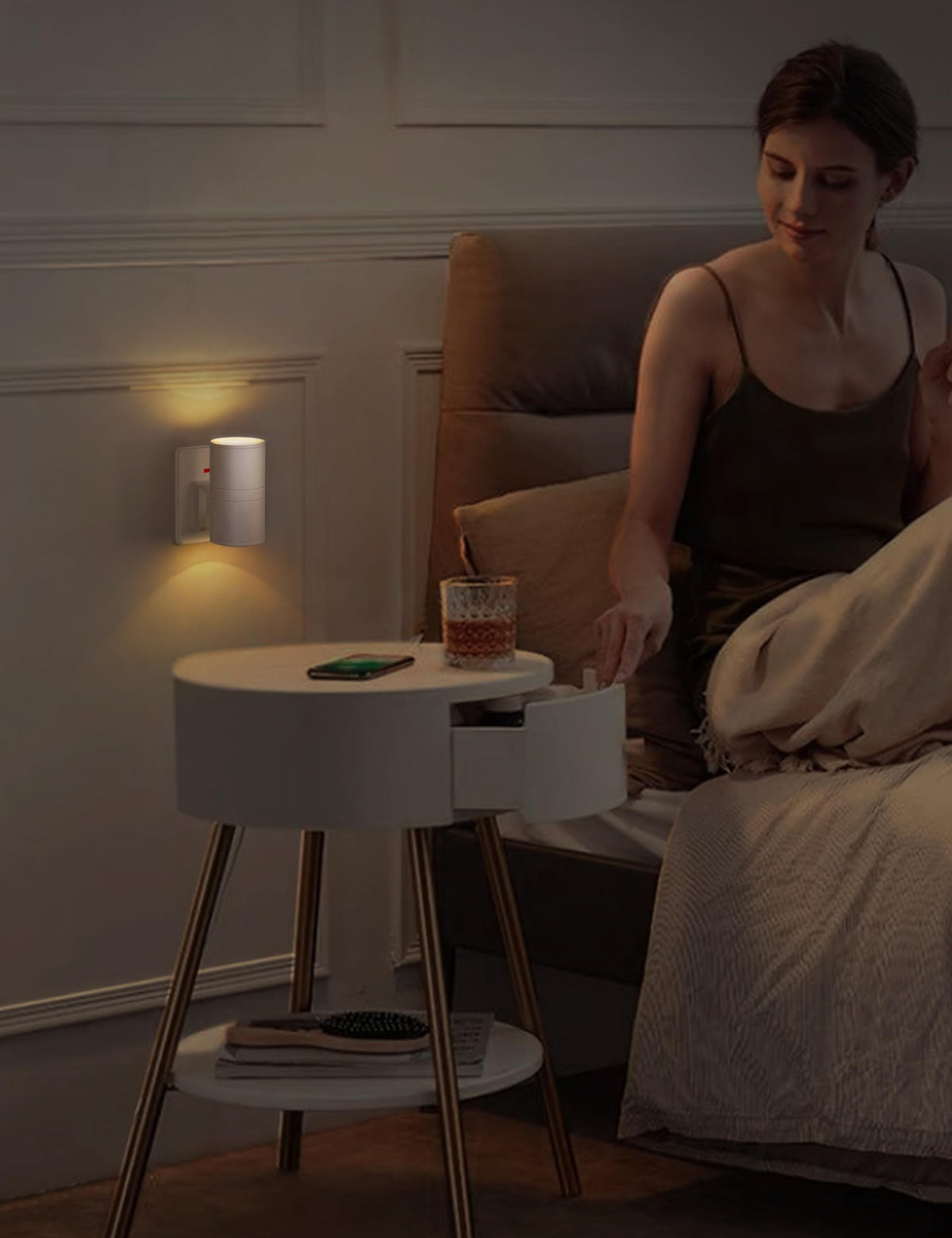 LOHAS-LED Plug in Night Light,Dimmable Nightlight 100LM,Dusk to Dawn Sensor