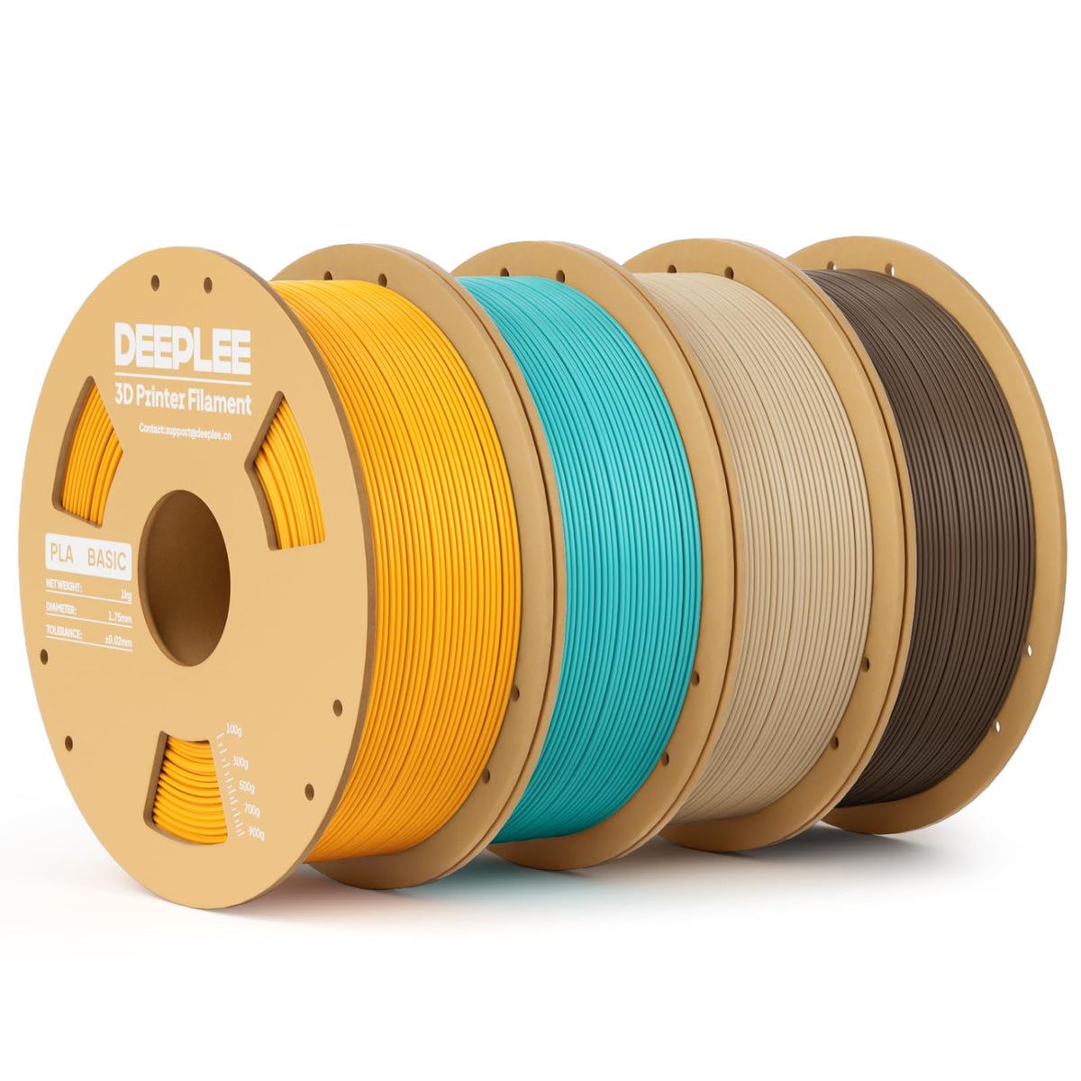 DEEPLEE PLA Filament 1.75mm, Basic 3D Filaments Beige 1kg