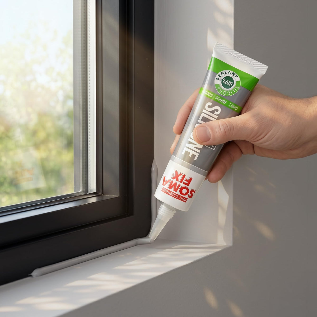 Black Silicone Sealant (No Gun Required) Flexible & Waterproof Sealant