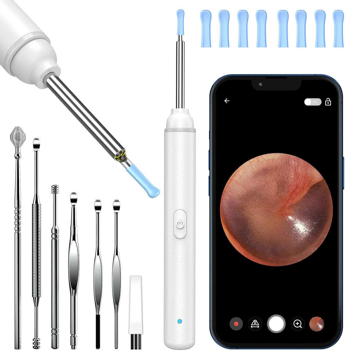 Ear Wax Removal Kit, 1920P HD Ear Cleaner with Camera Ear Wax Remover Tool