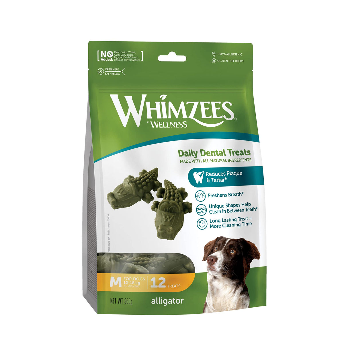 WHIMZEES Alligator S, 24 Pieces – Size S