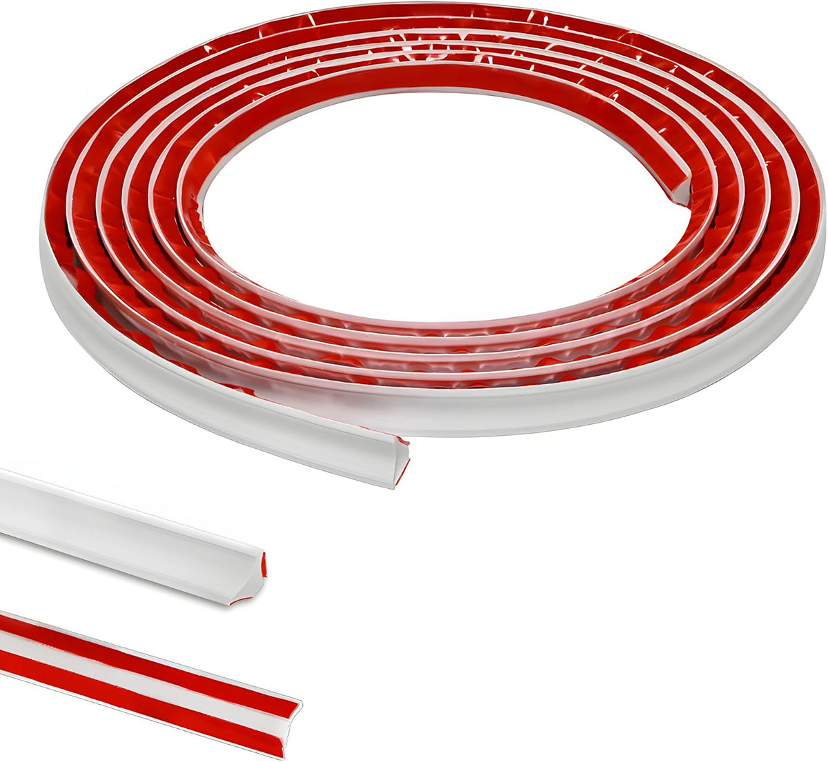 Zayejod PVC Quadrant Trim Flexible Laminate Beading Self Adhesive White