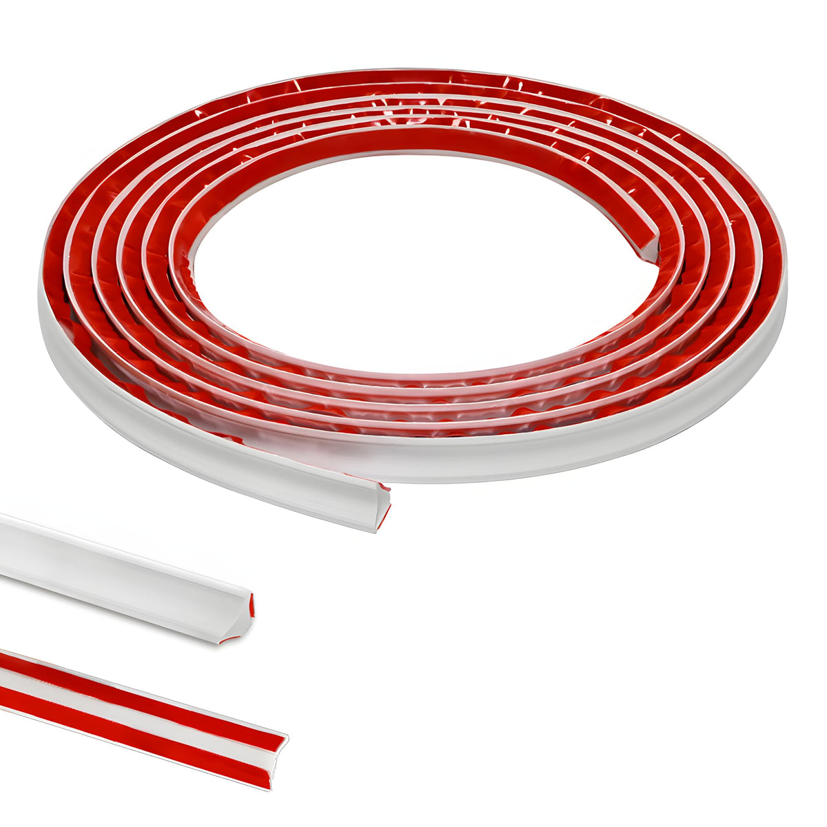 Zayejod PVC Quadrant Trim Flexible Laminate Beading Self Adhesive White