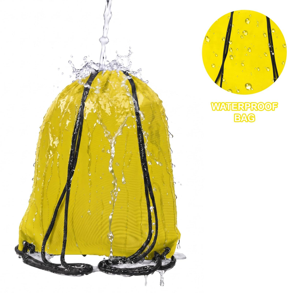 WESTWOOD FOX Drawstring Gym Bag String Bags Gym Sack Backpack PE Bags for Women Men Trainer Swimming Bag Travel Beach School Holidays Suitable for Sports,kids,Boys,Girls (Green)