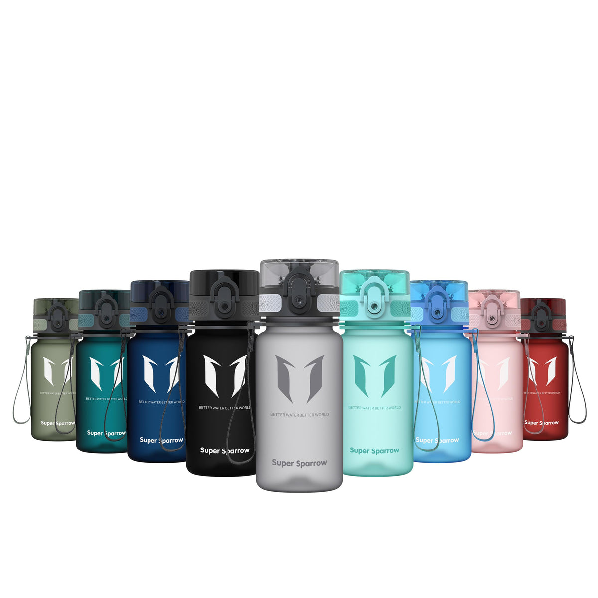 Sparrow Water Bottle 500ml/750ml/1L BPA-Free Tritan Drinks Bottle One-Click