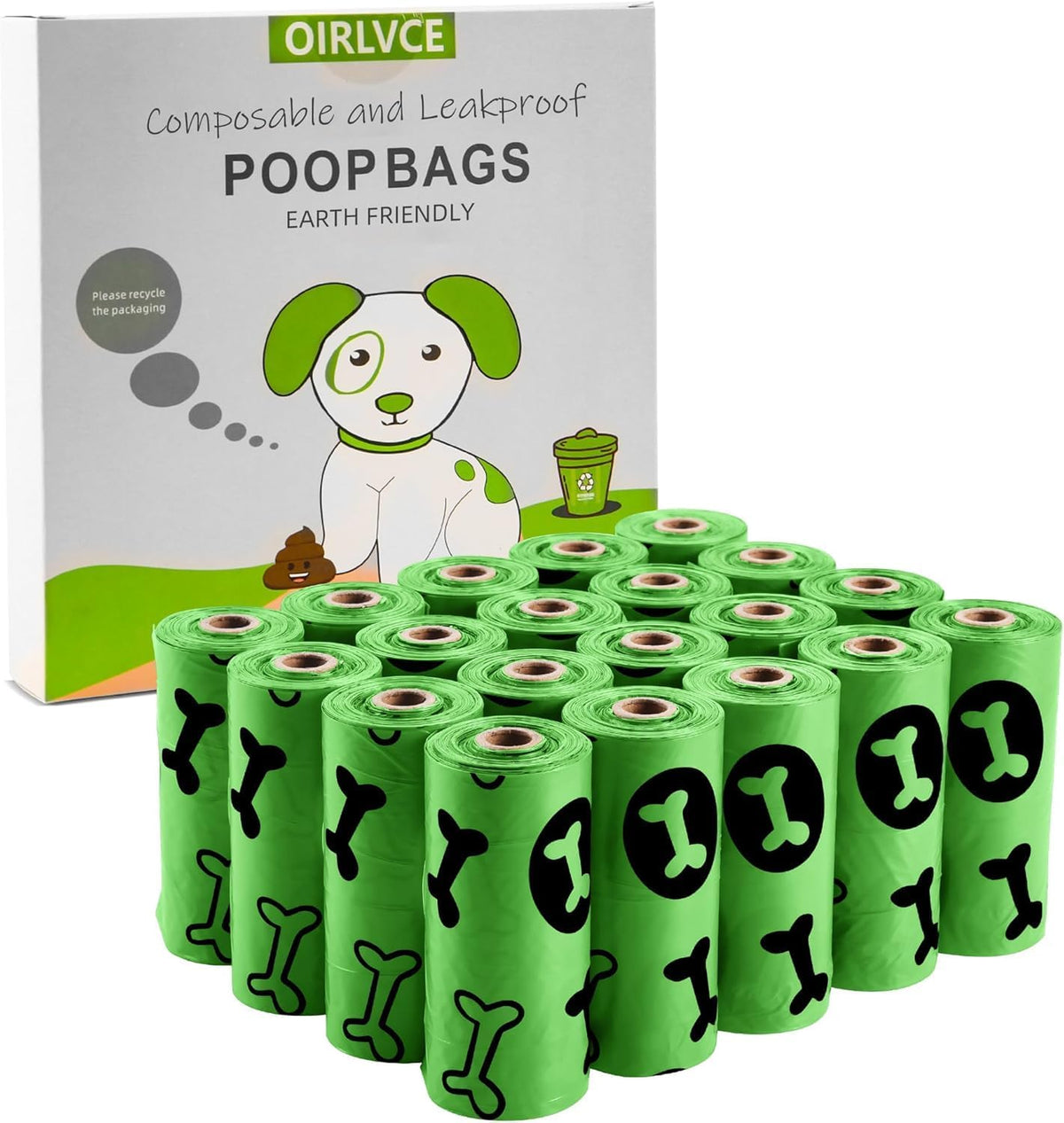 Dog Poo Bags 300 Pcs 20 Rolls Dog Poop Bags Dog Waste Bags