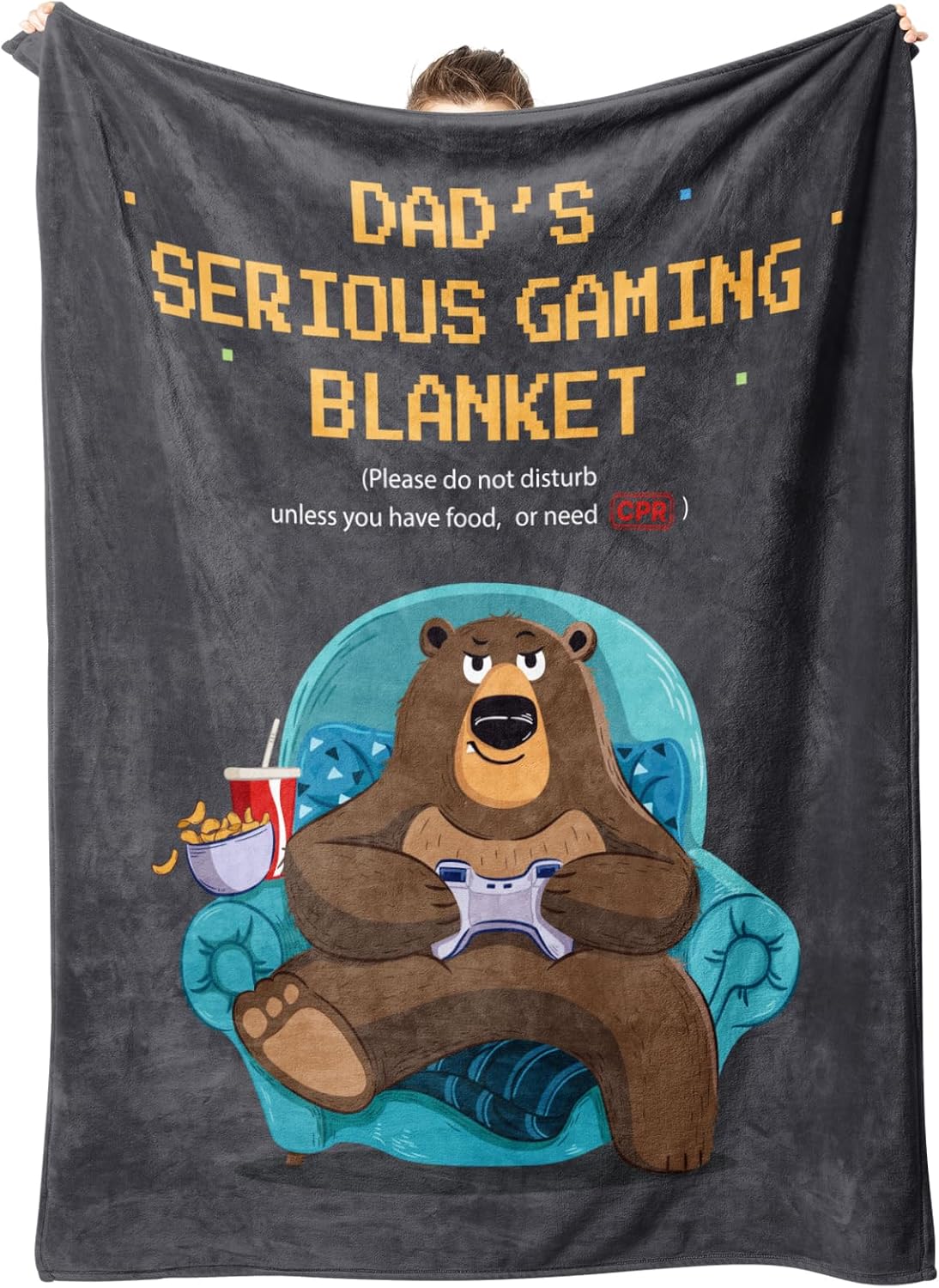 Dad Gifts, Dad Birthday Gifts, Blanket Gift for Daddy from Daughter or Son, Daddy Present for Father's Day, Fluffy Blanket for Father, 50 x 60 in