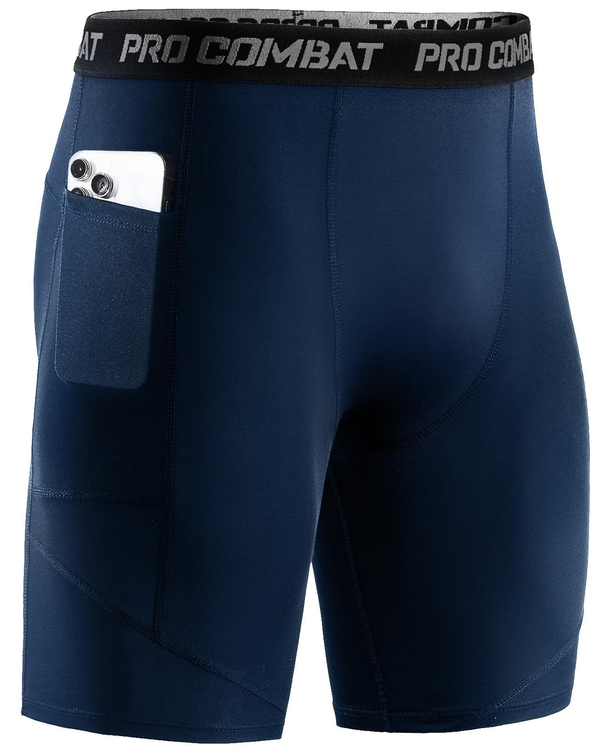 Niksa Compression Shorts Men, 1 Pack or 3 Packs Gym Running Shorts with Pockets Sports Anti Chafing Underwear Base Layer Shorts Quick-Drying Fabric Undershorts Men’s Workout Shorts