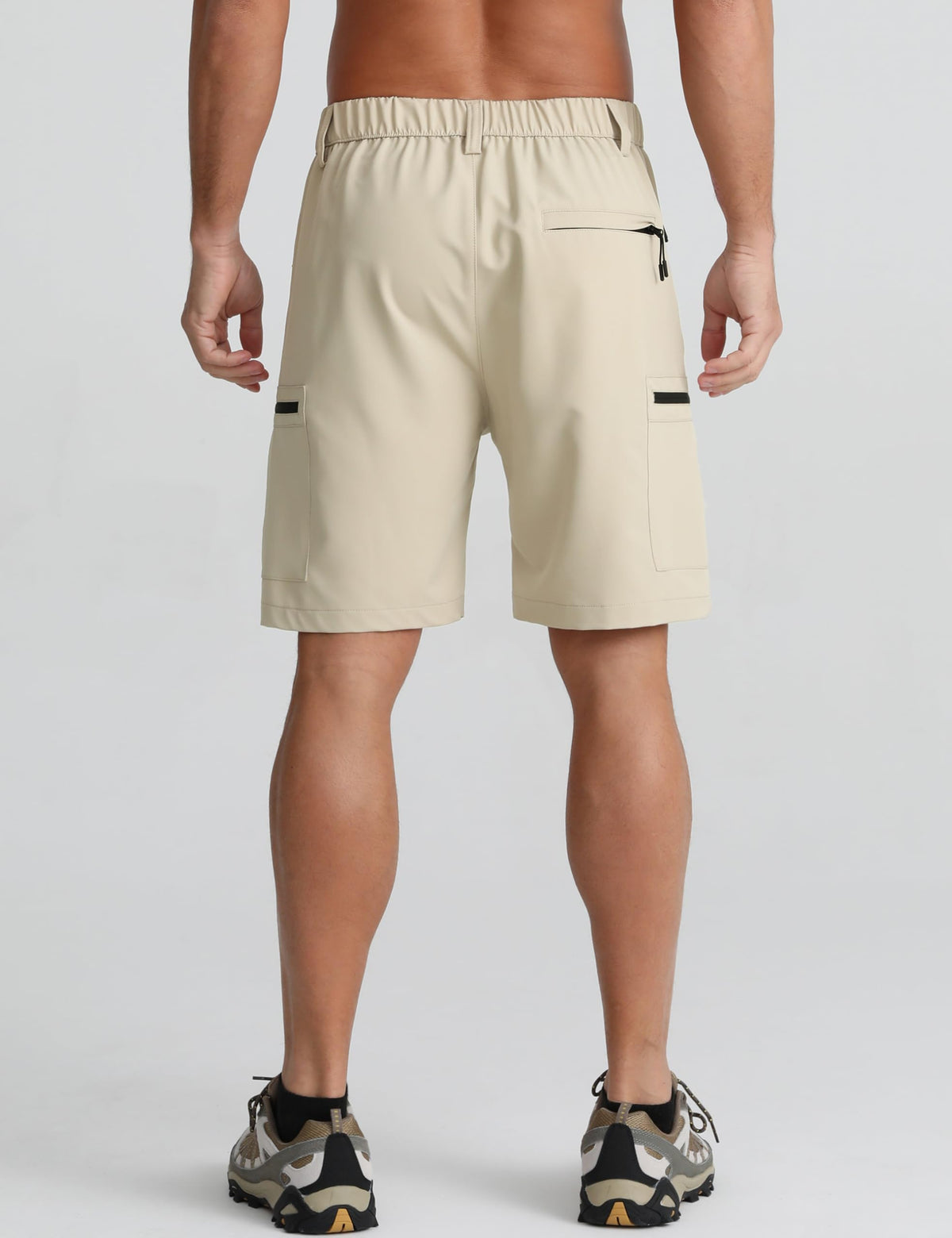 APTRO Mens Cargo Hiking Shorts Outdoor Lightweight Golf Casual Shorts for Men with 5 Zipper Pockets
