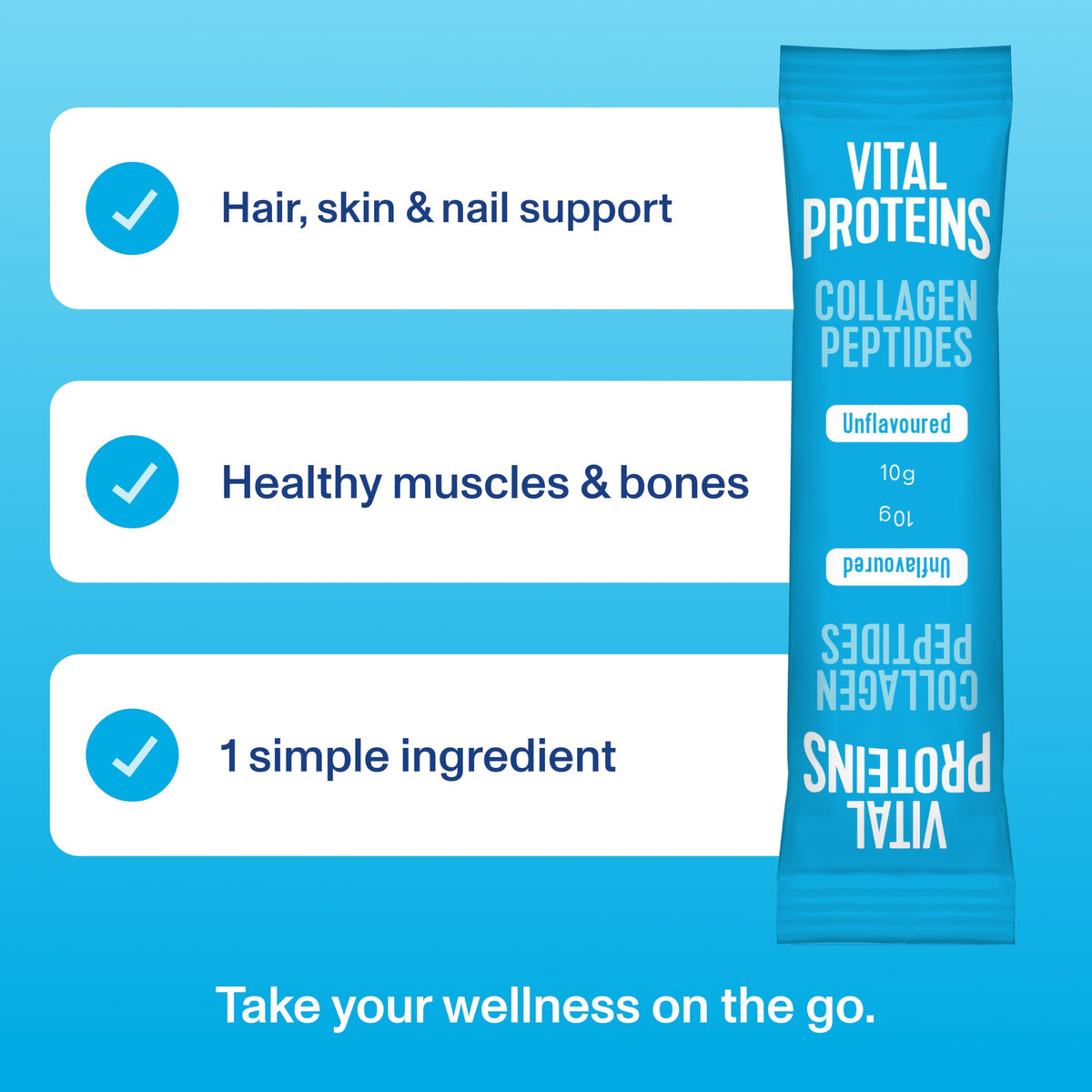 Vital Proteins Collagen Peptides Powder, Cocoa Flavor, Type I & III, 297g