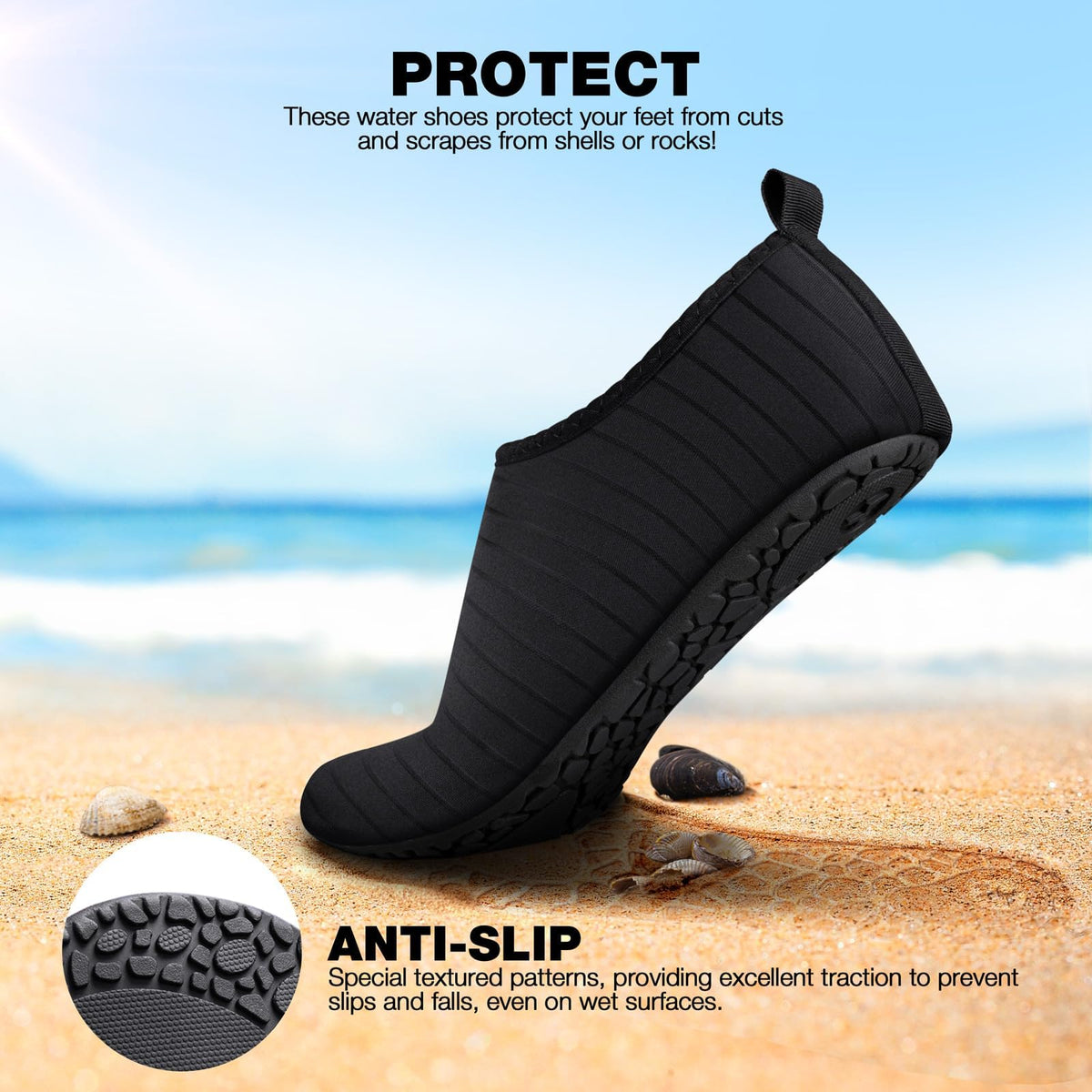 Steppli Water Shoes Swim Aqua Shoes for Men Women
