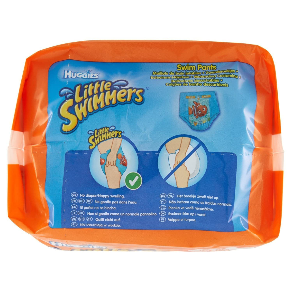 Huggies Little Swimmers, Swim Nappies, Size 5-6 - 33 Pants - Maximum Protection Swimming Nappies with Leak Guards - All-Round Stretchy Waistband