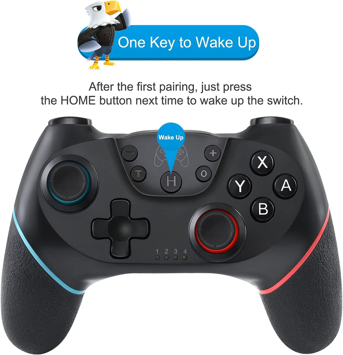 Olimoxi Wireless Pro Controller for Switch 1, Switch 2, Lite, OLED, PC