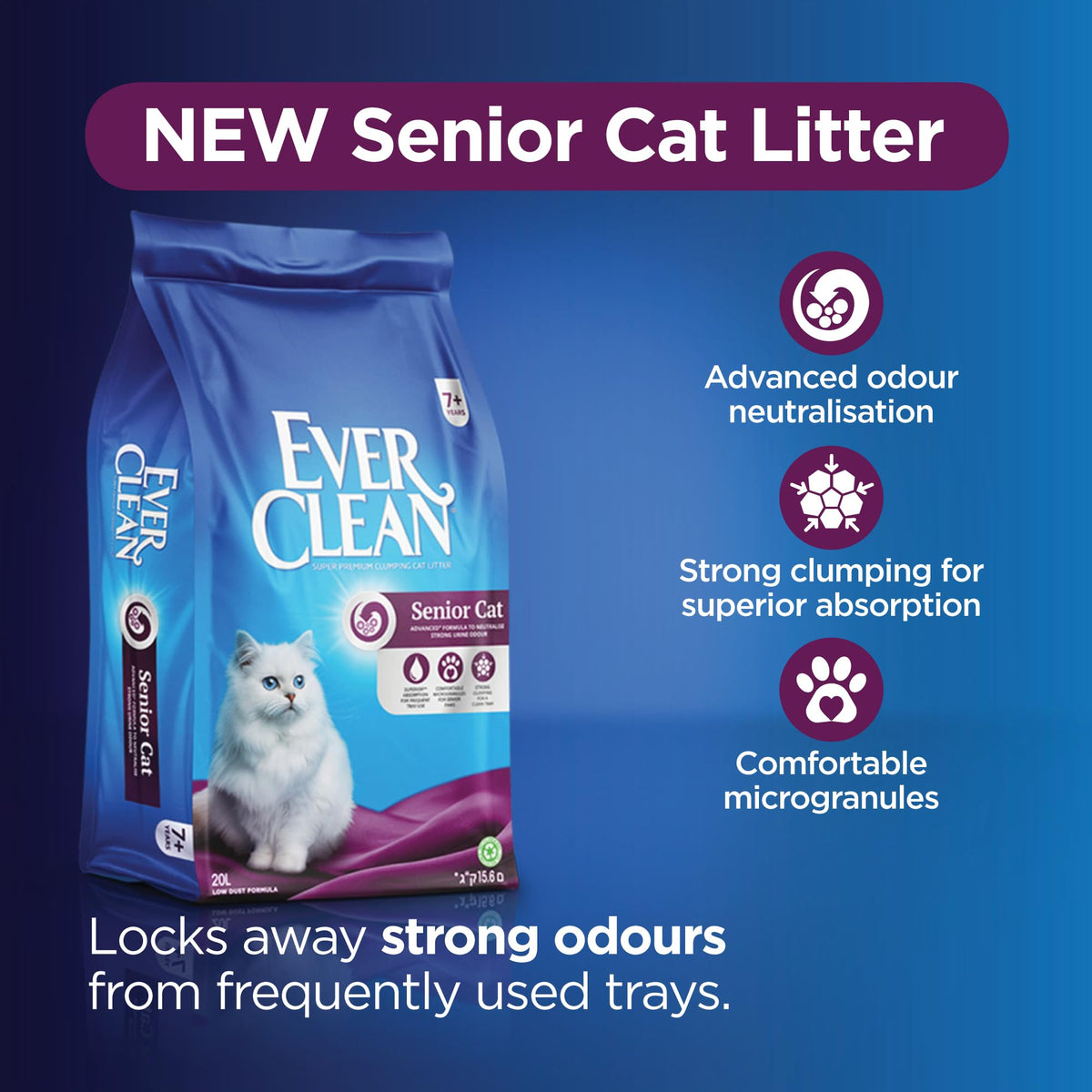 Ever Clean Clumping Cat Litter, Multiple Cat, Scented for long-lasting freshness, Unbeatable Clumping Strength, 10L