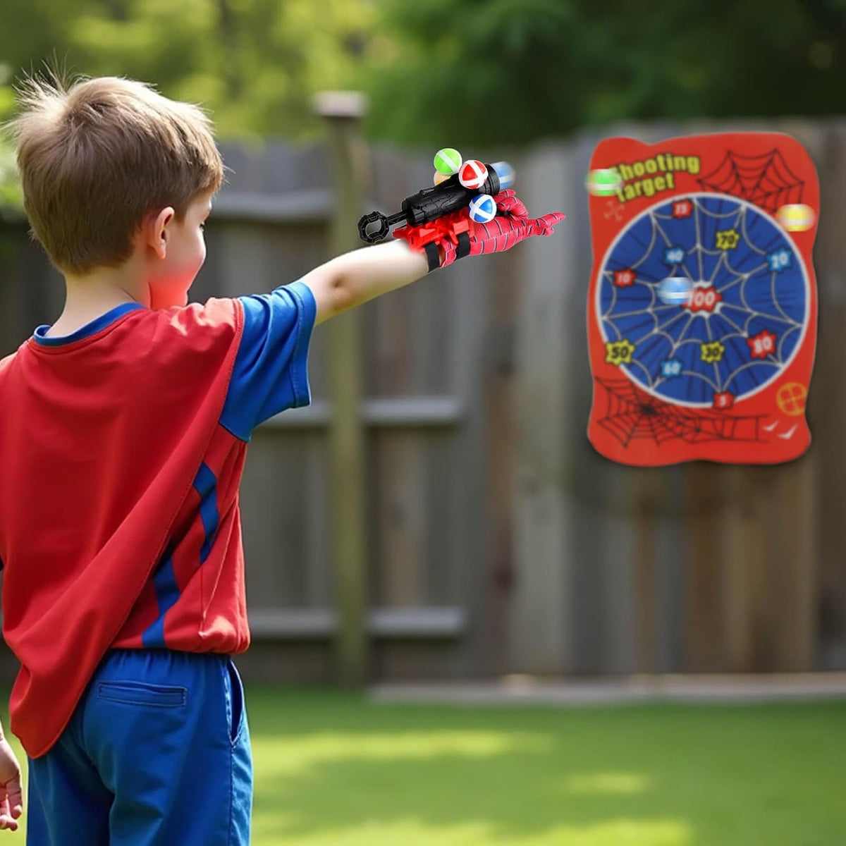 YOTOY Toys for Boys 3 4 5 6 7 8 9 10 Year Old Spider Dart Board Toy for Boy