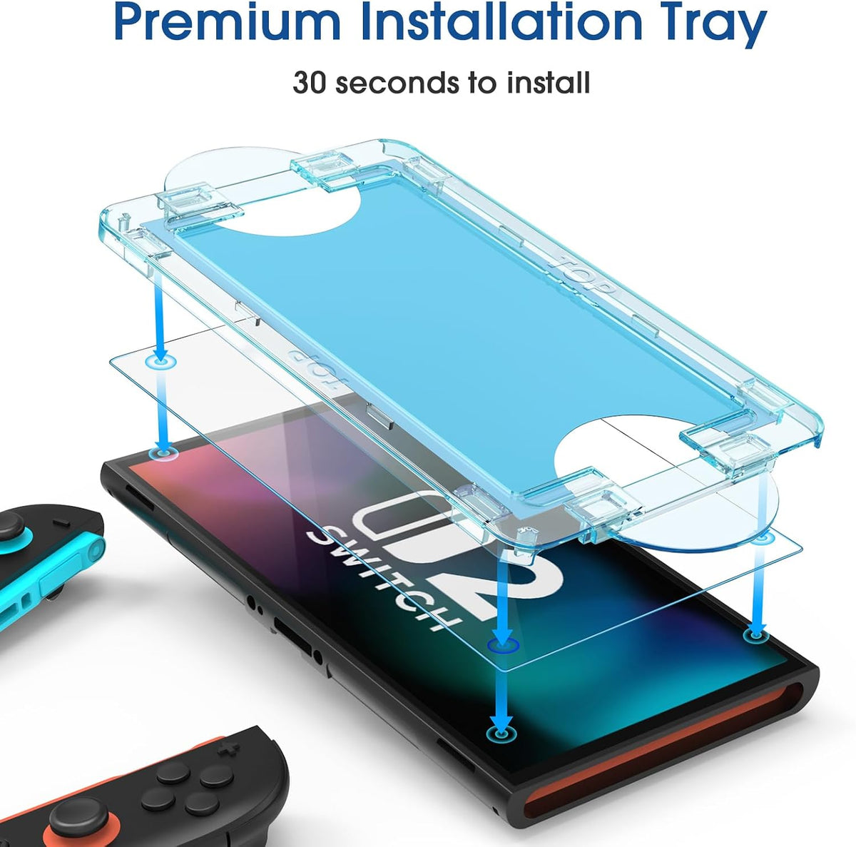 amFilm Auto-Alignment OneTouch for Nintendo Switch 2 Screen Protector 2025
