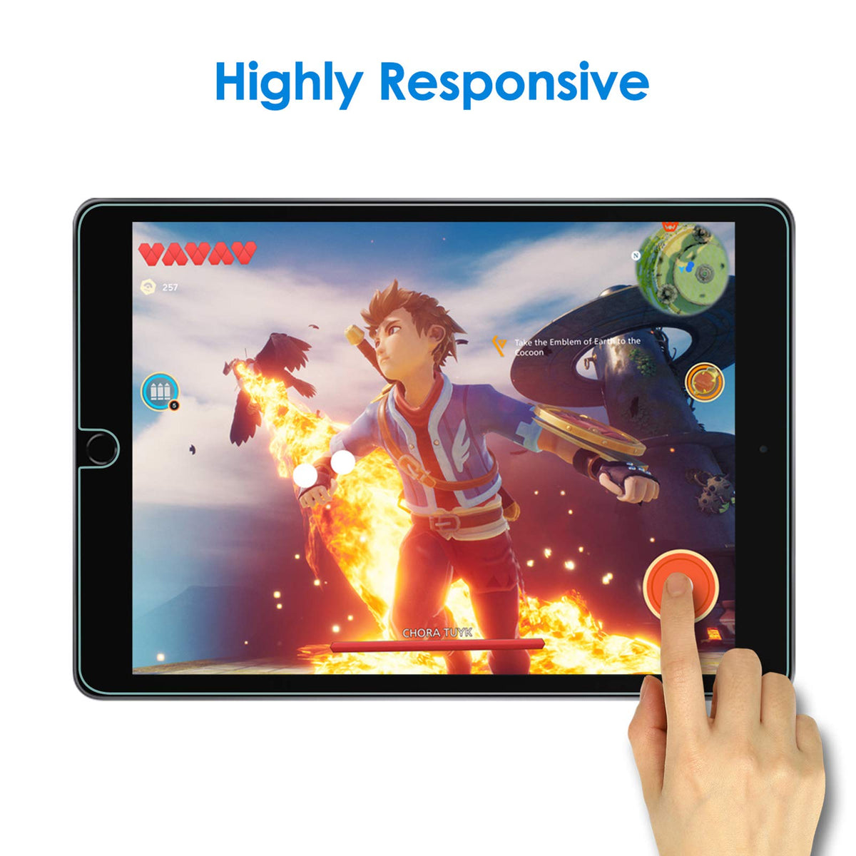 JETech Screen Protector for iPad (A16) 11th/10th Gen, 2-Pack