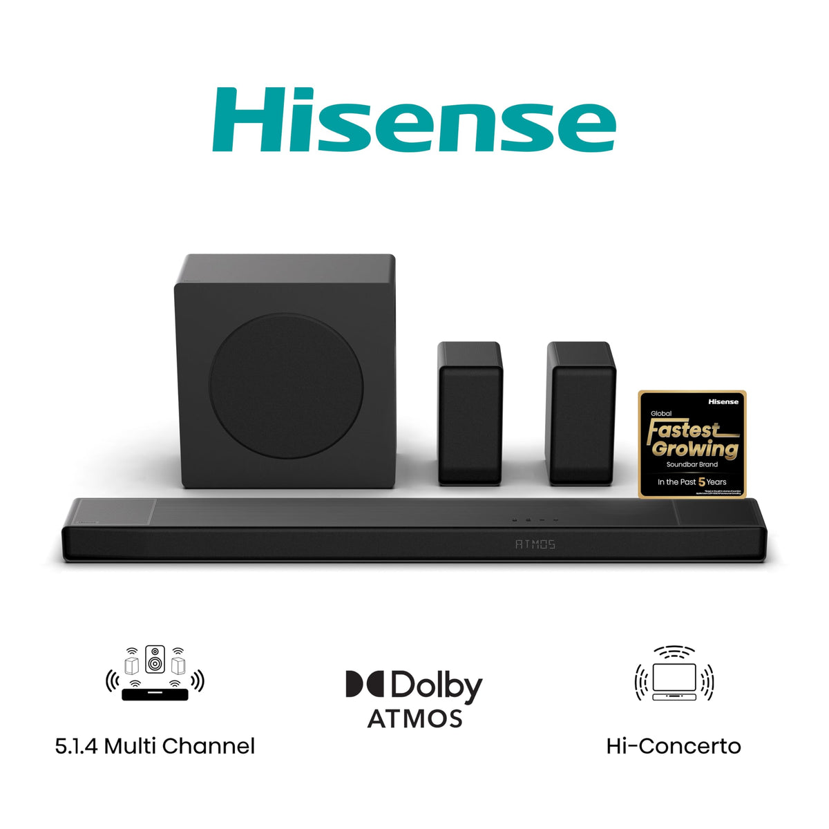 Hisense HS2000 2.1 CH All-In-One Soundbar for TV