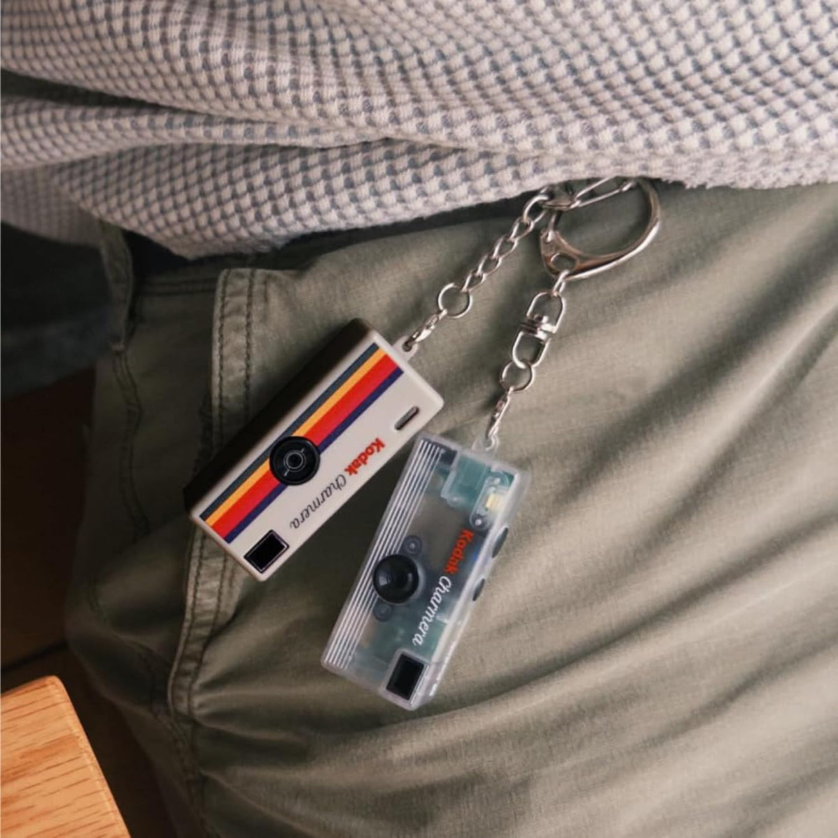 KODAK CHARMERA Keychain Digital Camera Blind Box Single Box (1PC)Mini Camera,Digicam,Video Recording,Bag Charm,Film Simulation Presets,1.6 Megapixels,Micro SD Card Slot,for Beginners Teens and Adults