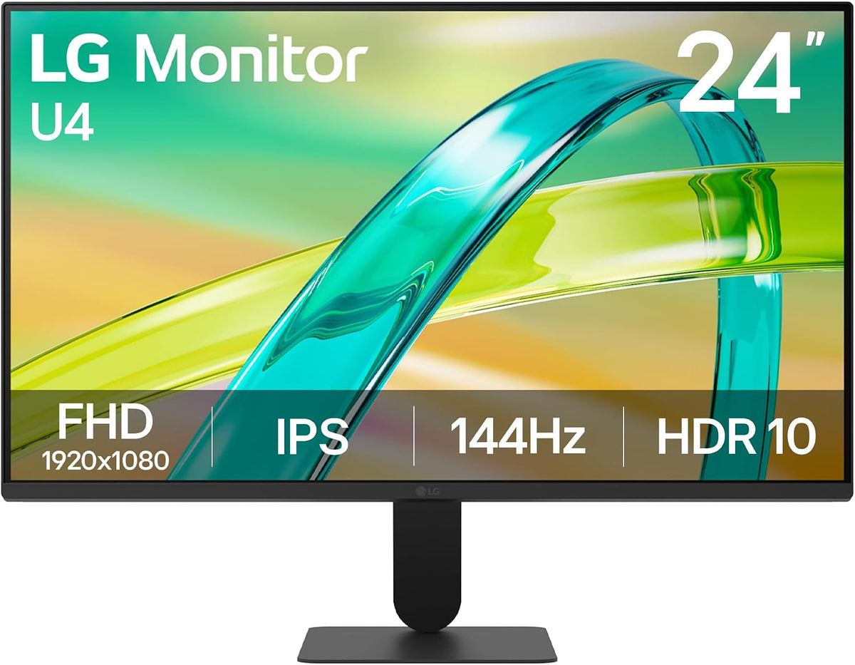 LG Monitor 24U411B-B 24 inch FHD 144Hz IPS Desktop Display, Black