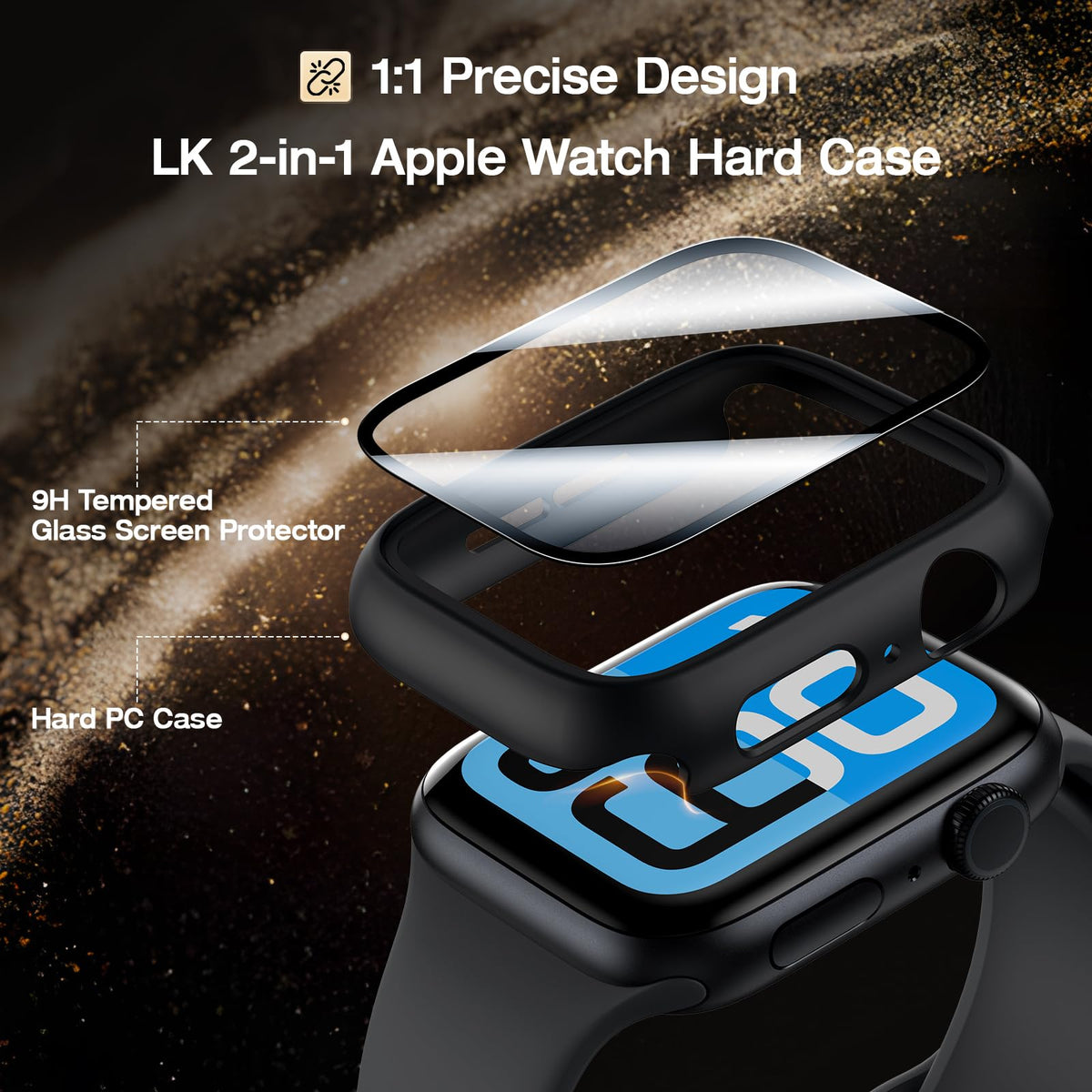 LK 6 Pack for Apple Watch Series 12/11/10 42mm Screen Protector