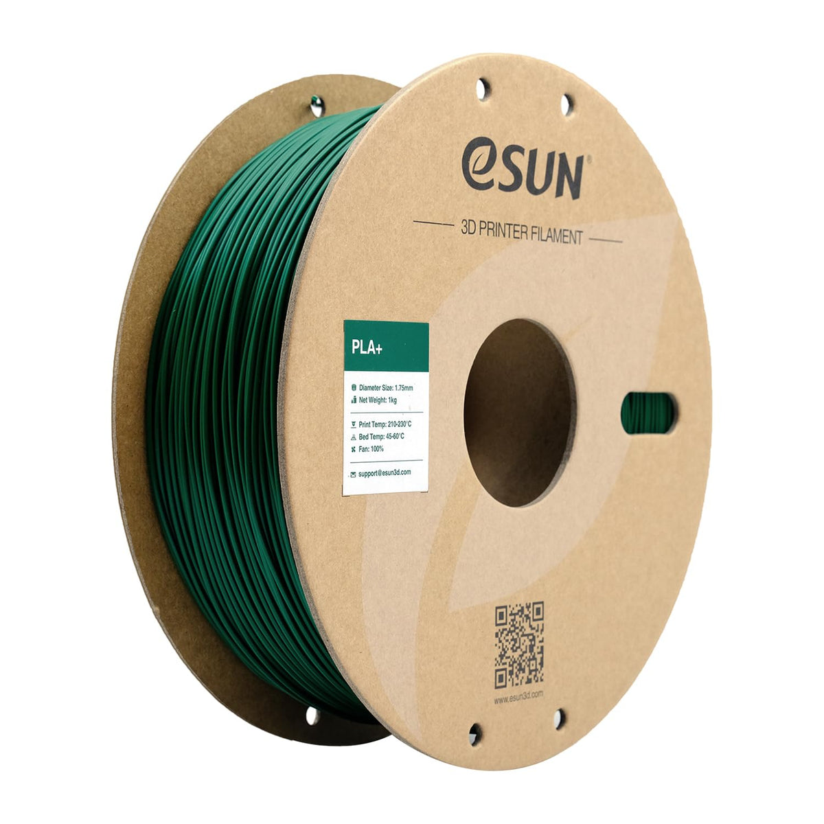 eSUN PLA+ 3D Printing Filament 1KG(2.2lbs), Enhanced Toughness, Cold White