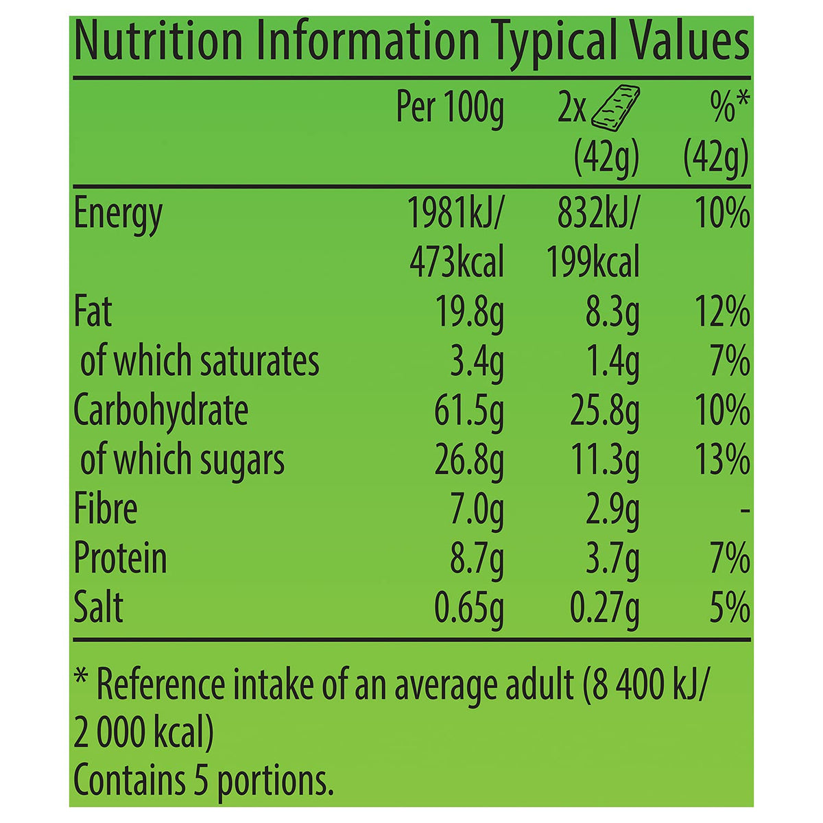 Nature Valley Crunchy Oats and Chocolate Cereal Bars, 18 x 42 g