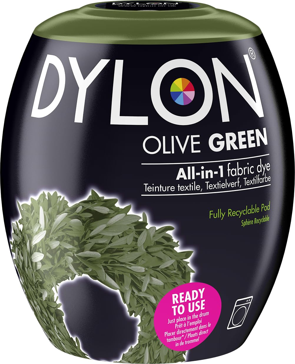 DYLON Washing Machine Fabric Dye Pod, Intense Black, 350g