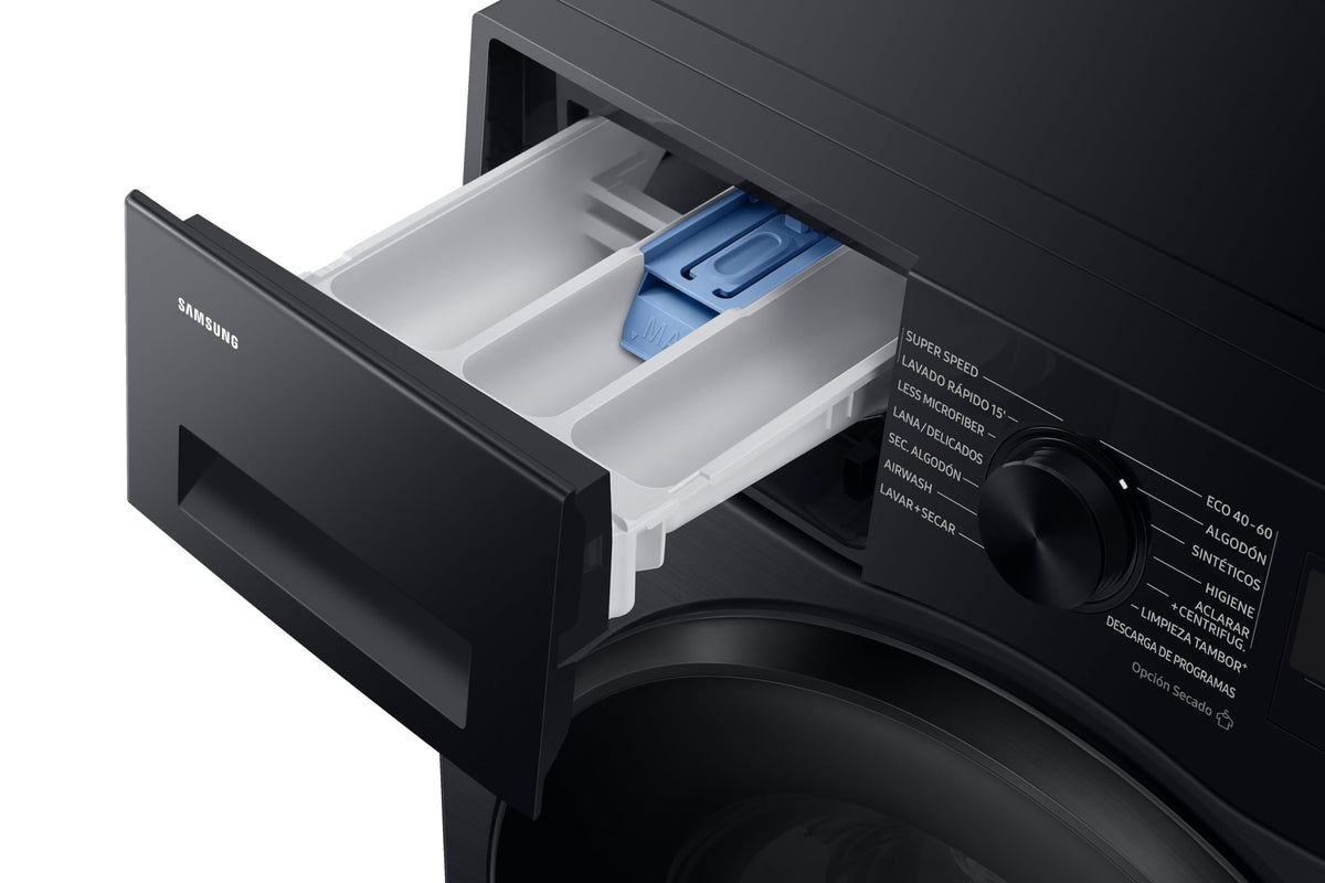 Samsung Series 7 Washer Dryer, AI Energy Wi-Fi enabled, 11/6kg 1400rpm, Black, WD11DB7B85GBU1